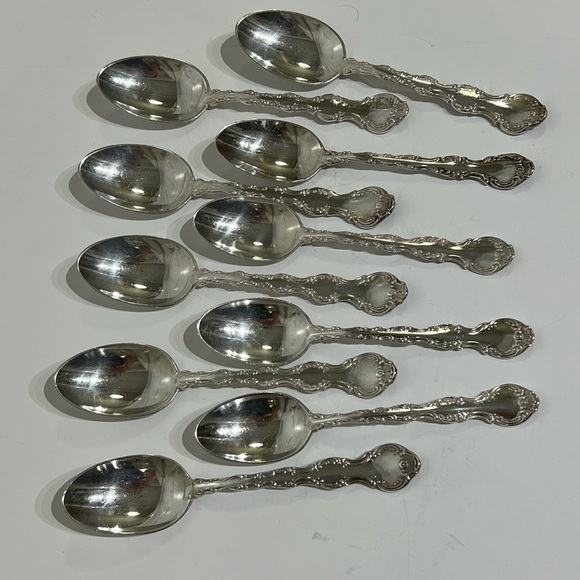 Vintage Birks Regency Plate “Louis de France” Teaspoons Set of 10 - Picture 3 of 10